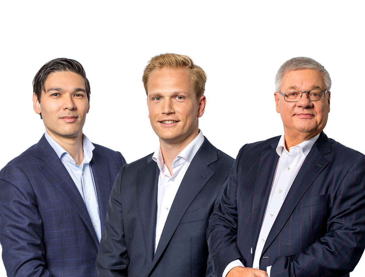 JBR heeft drie business valuators: Rocher Hulst, Rick ter Maat en Occo van der Hout